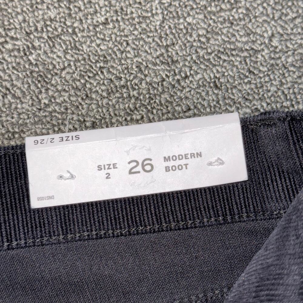 Ann Taylor LOFT Modern Boot Black Corduroy Pants Women's Size 26/2 NEW NWT - Picture 3 of 8